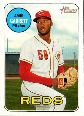 2018 Topps Heritage Amir Garrett #390