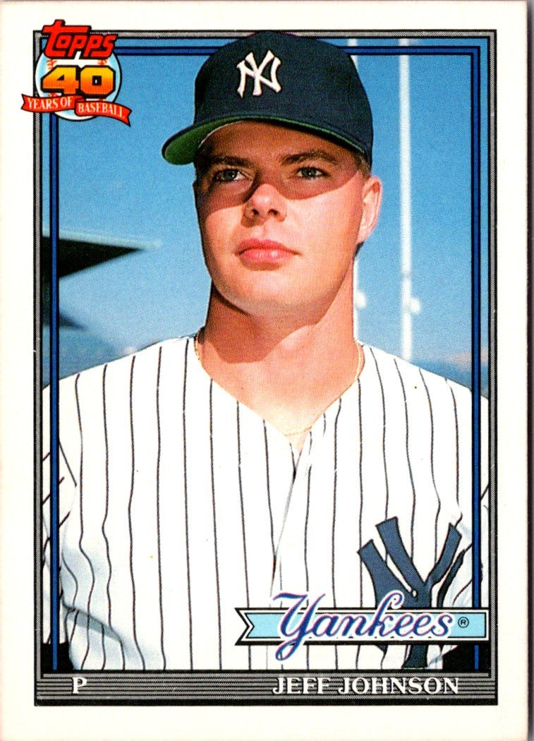 1991 Topps Traded Jeff Johnson