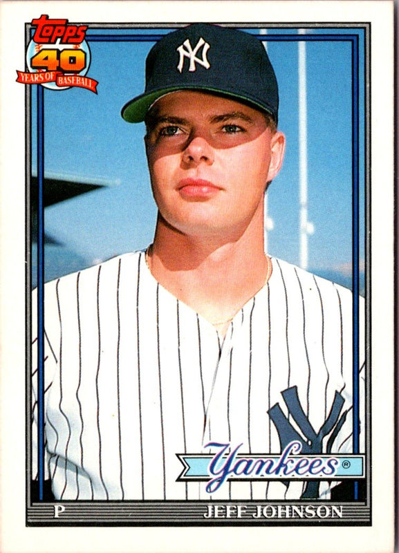 1991 Topps Traded Jeff Johnson #62T Rookie