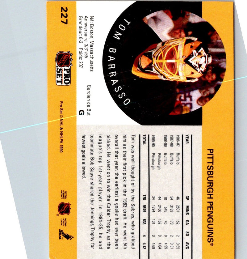 1990 Pro Set Tom Barrasso