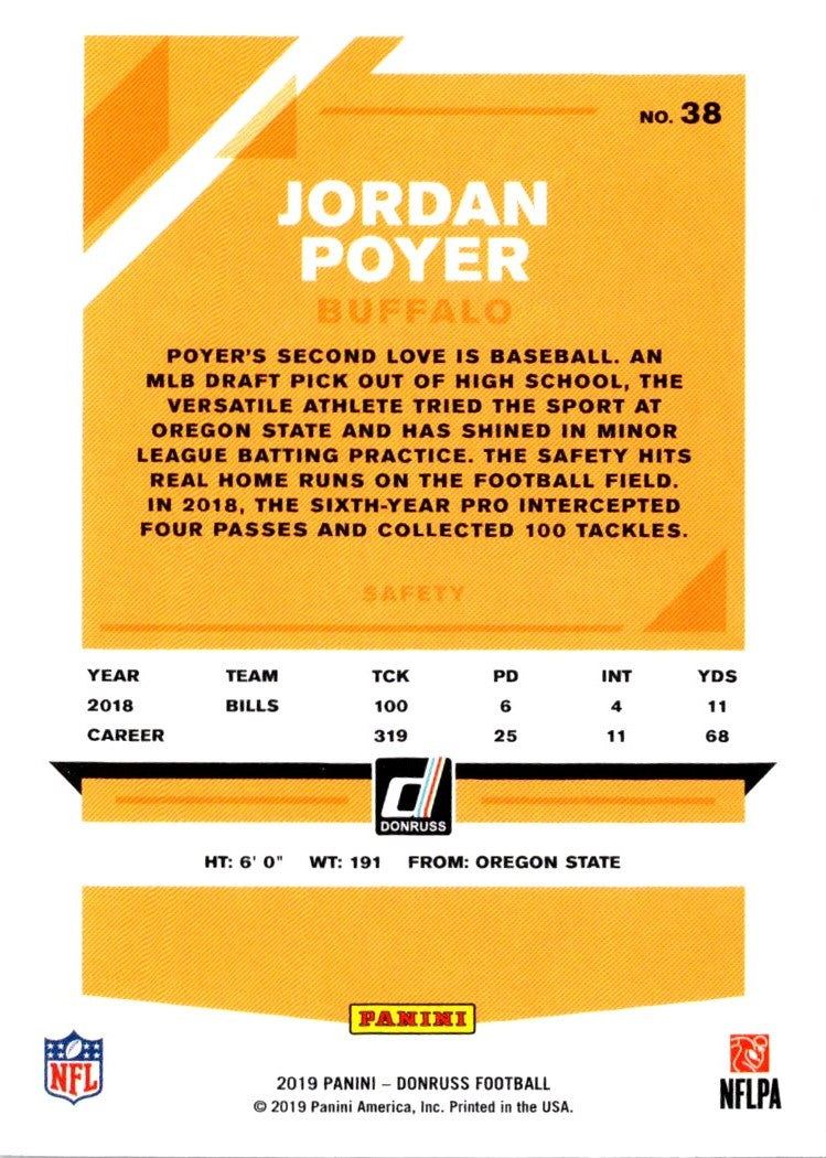 2019 Donruss Jordan Poyer