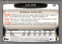 2013 Bowman Chrome Alex Rios #120