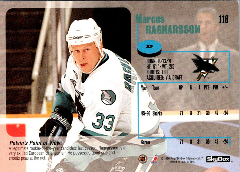 1996 SkyBox Impact Marcus Ragnarsson