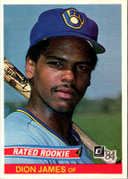 1984 Donruss Dion James #31 Rookie