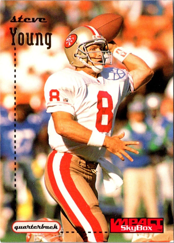 1996 SkyBox Impact Steve Young #133