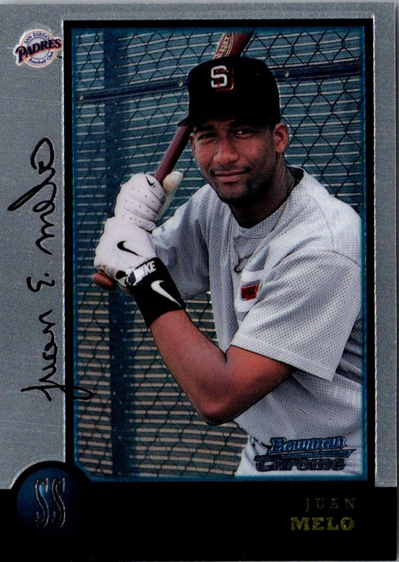 1998 Bowman Chrome Refractors Juan Melo #89