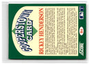 1991 Score Cooperstown Rickey Henderson