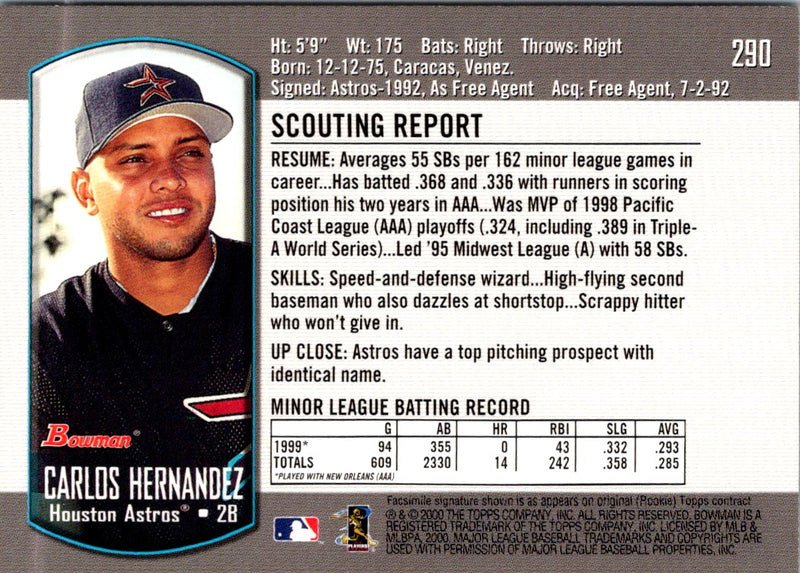 2000 Bowman Carlos Hernandez