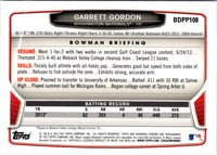 2013 Bowman Chrome Garrett Gordon #283