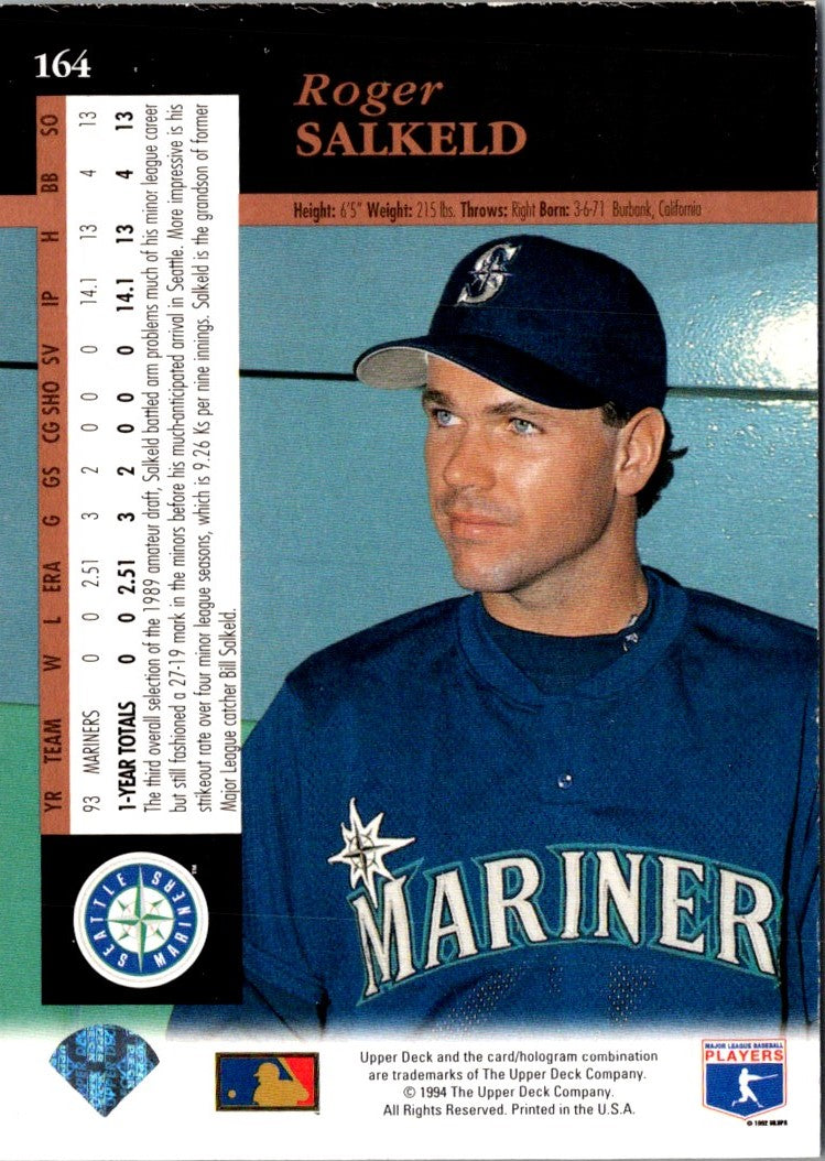 1994 Upper Deck Electric Salkeld Roger