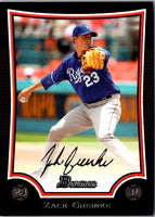 2009 Bowman Zack Greinke #88