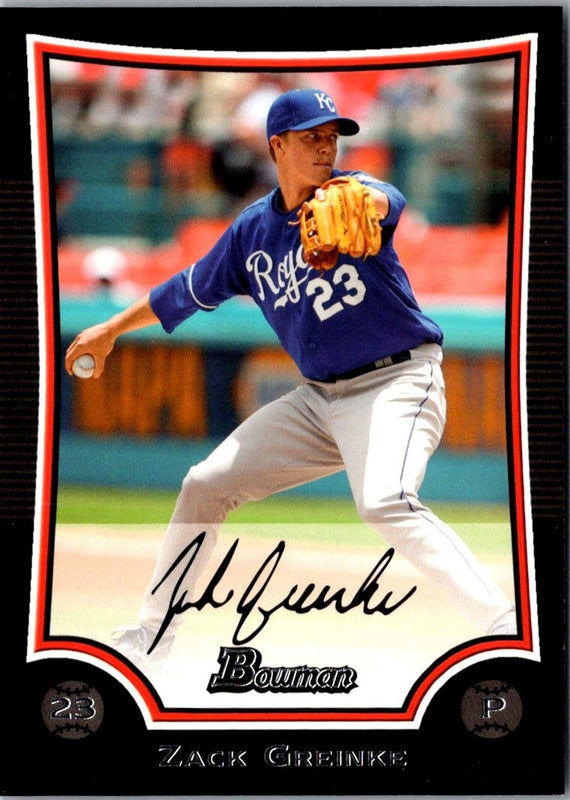 2009 Bowman Zack Greinke #88