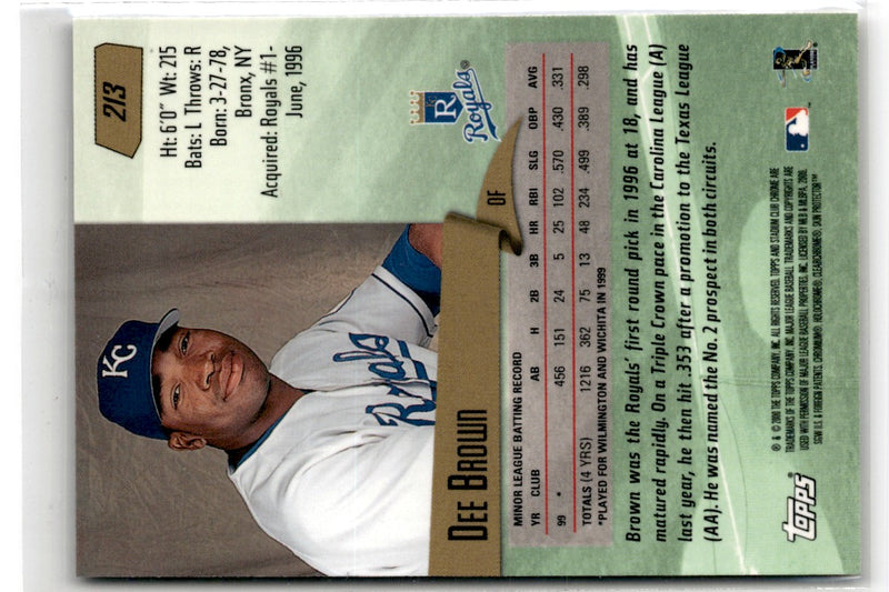 2000 Stadium Club Chrome Dee Brown