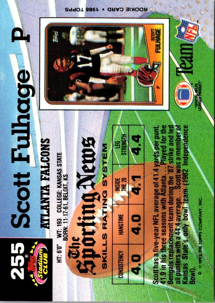 1992 Stadium Club Scott Fulhage