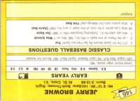 1987 Classic Update Yellow Jerry Browne #146