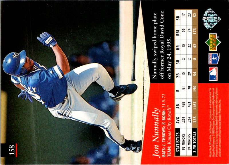 1995 SP Superbafoil Jon Nunnally