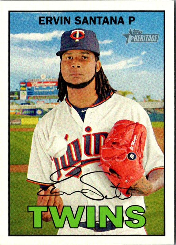 2016 Topps Heritage Ervin Santana #299