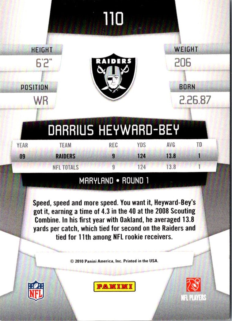 2010 Panini Certified Darrius Heyward-Bey