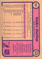 1982 O-Pee-Chee Blake Dunlop #301