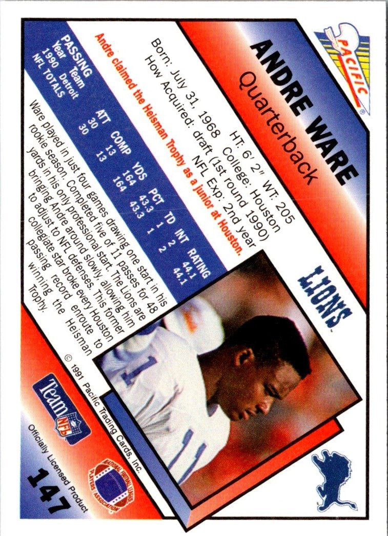 1991 Pacific Andre Ware