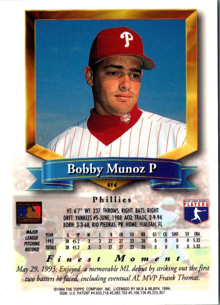 1994 Finest Bobby Munoz