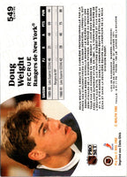 1991 Pro Set Doug Weight #549 Rookie