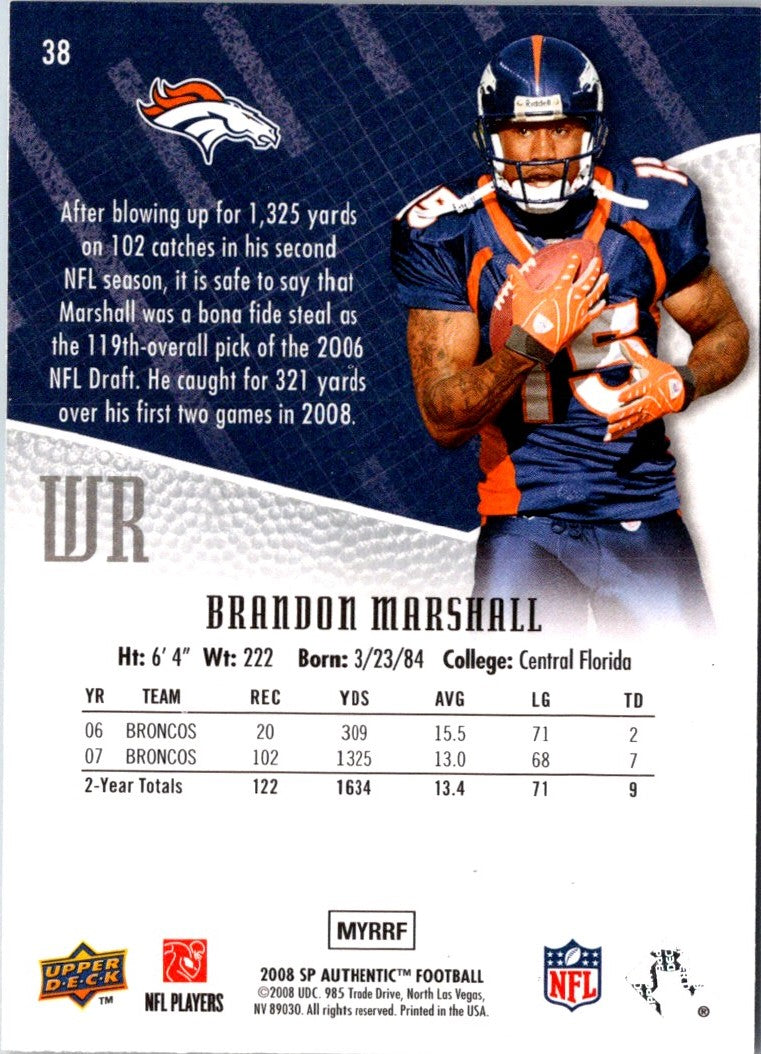 2008 SP Brandon Marshall