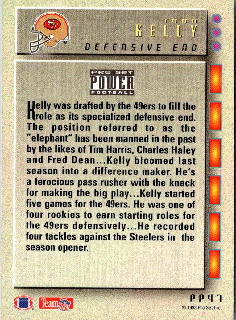 1993 Pro Set Power Update Prospects Todd Kelly