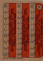 1972 Topps Cubs Rookies - Burt Hooton/Gene Hiser/Earl Stephenson #61