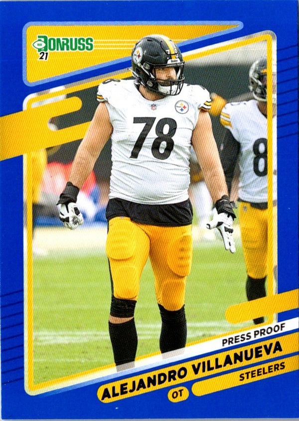 2021 Donruss Press Proof Blue Alejandro Villanueva #24