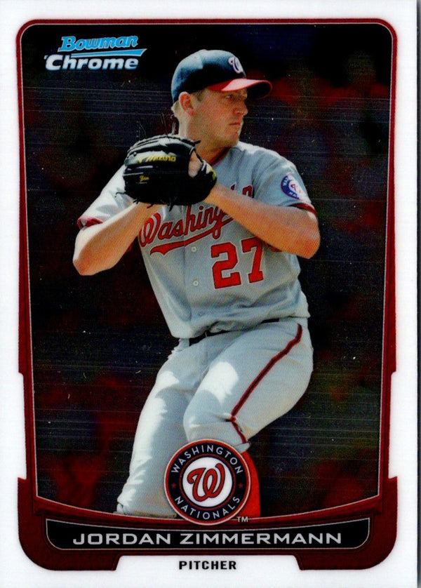 2012 Bowman Chrome Jordan Zimmermann #161