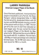 1987 Donruss Highlights Larry Parrish