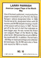 1987 Donruss Highlights Larry Parrish #10