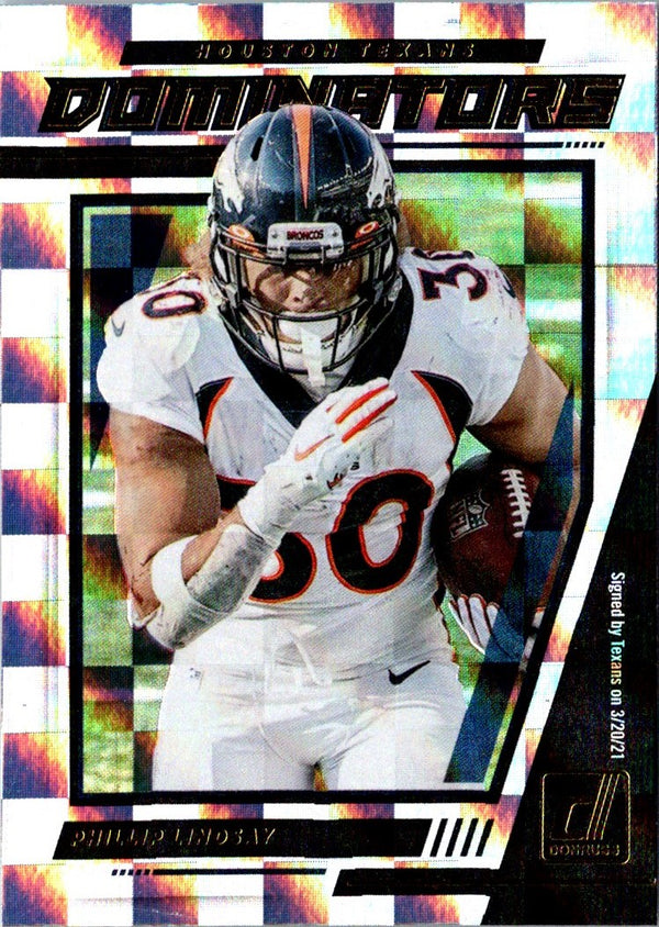 2021 Donruss Dominators Phillip Lindsay #D12