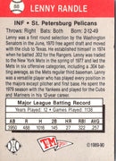 1989 T&M Senior League Len Randle