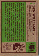 1984 Topps Ben Williams
