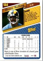 1993 Topps Henry Rolling #584