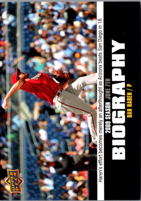 2010 Upper Deck Season Biography Dan Haren #SB-75