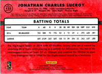 2015 Donruss Jonathan Lucroy #116