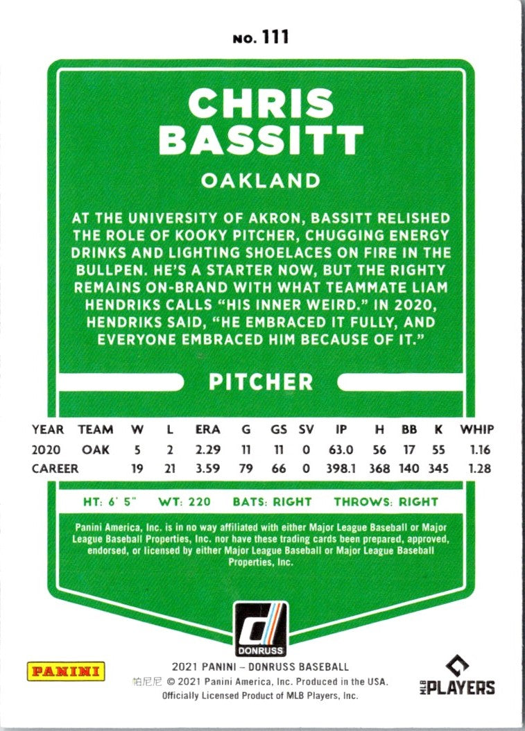 2021 Donruss Chris Bassitt
