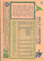 1983 O-Pee-Chee Willy Lindstrom #35