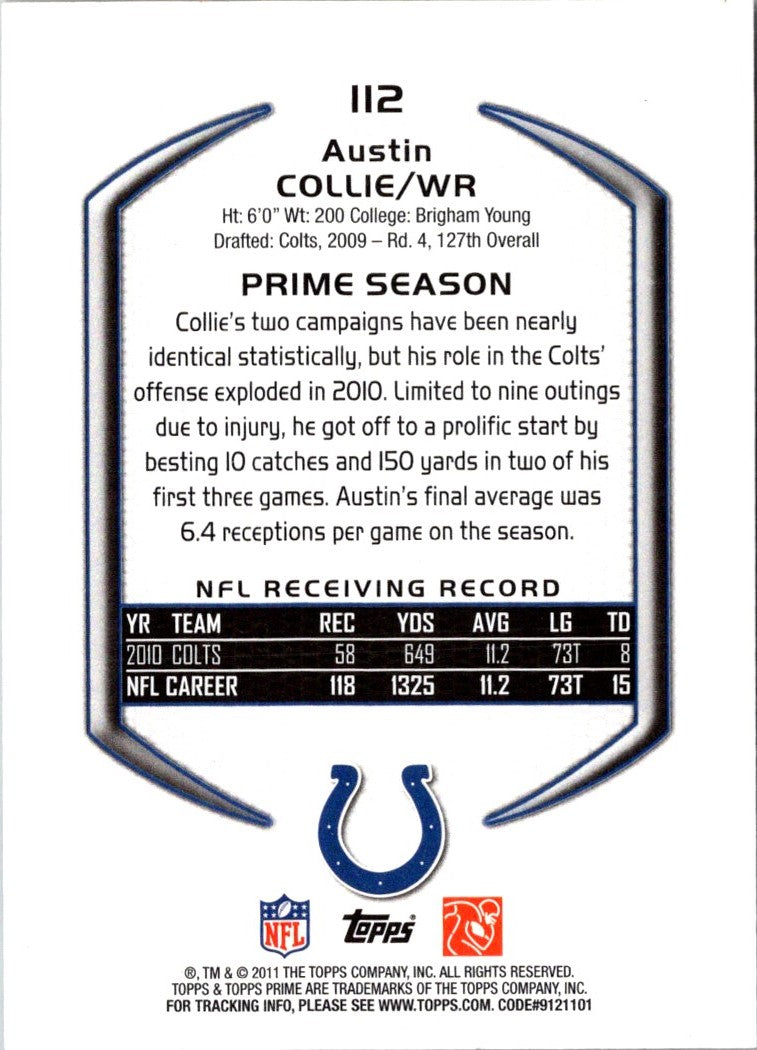 2011 Topps Prime Austin Collie