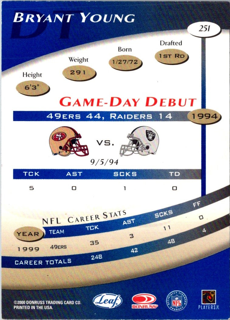 2000 Quantum Leaf Bryant Young