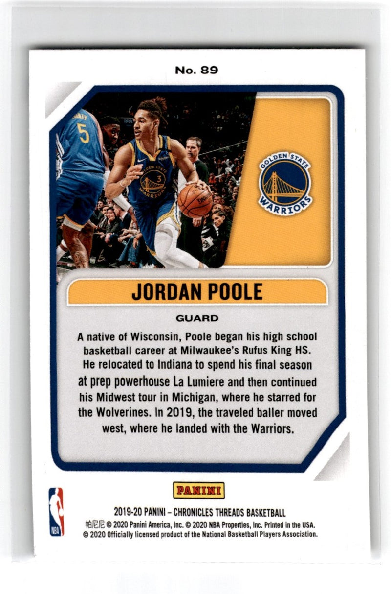 2019 Panini Absolute Memorabilia Jordan Poole