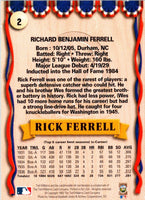 1993 Ted Williams Rick Ferrell #2