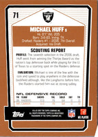 2007 Topps Draft Picks & Prospects Michael Huff #71