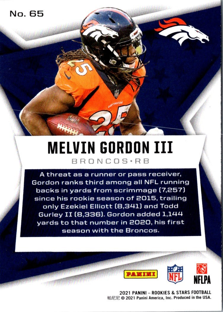 2021 Panini Rookies & Stars Melvin Gordon III