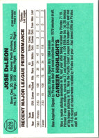 1984 Donruss Jose DeLeon #628 Rookie