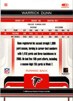 2006 Donruss Gridiron Gear Warrick Dunn #6