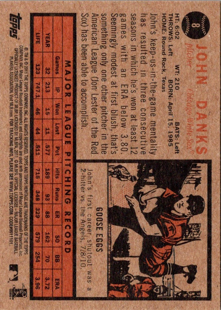 2011 Topps Heritage John Danks